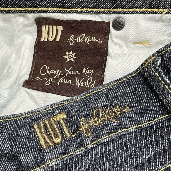 Kut Kloth Bootcut Jeans Women Size 8 Blue Dark Bootleg Cowboy Western Cowgirl - Picture 10 of 10